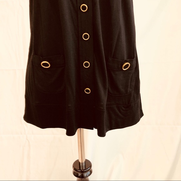 Juicy Couture black tank with gold buttons NWT - Picture 3 of 4